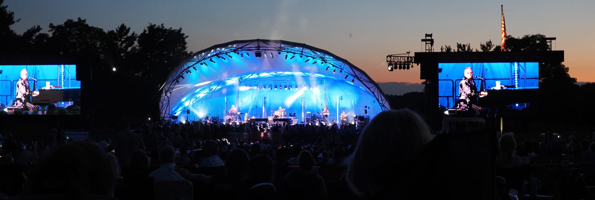 outdoor concert venue at sunset Syracuse